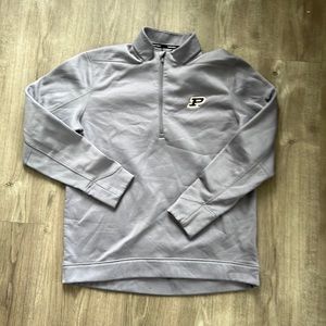 Mens Nike golf Purdue fleece pullover. Size medium. Grey.